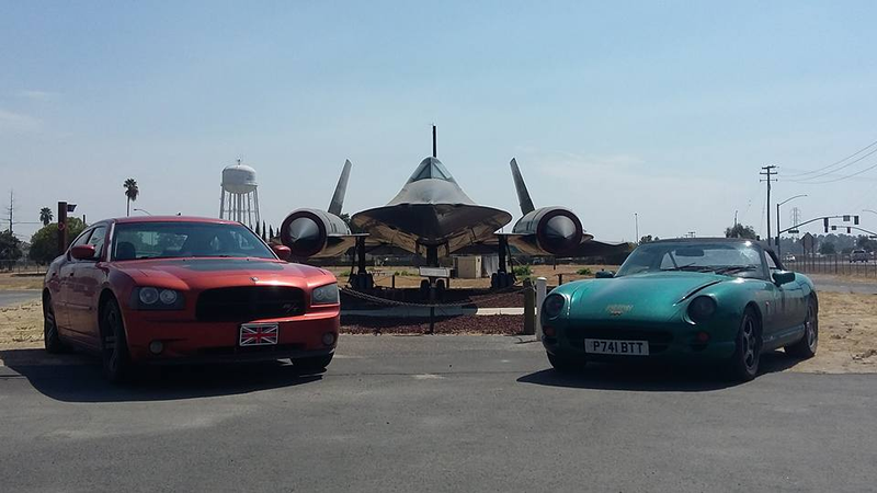 Stolen from their FB, the TVR with their chase Charger and the SR-71 (Oppo’s favorite plane)